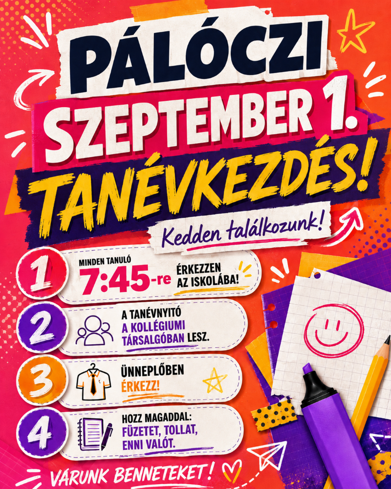 Tanévkezdés 2026.